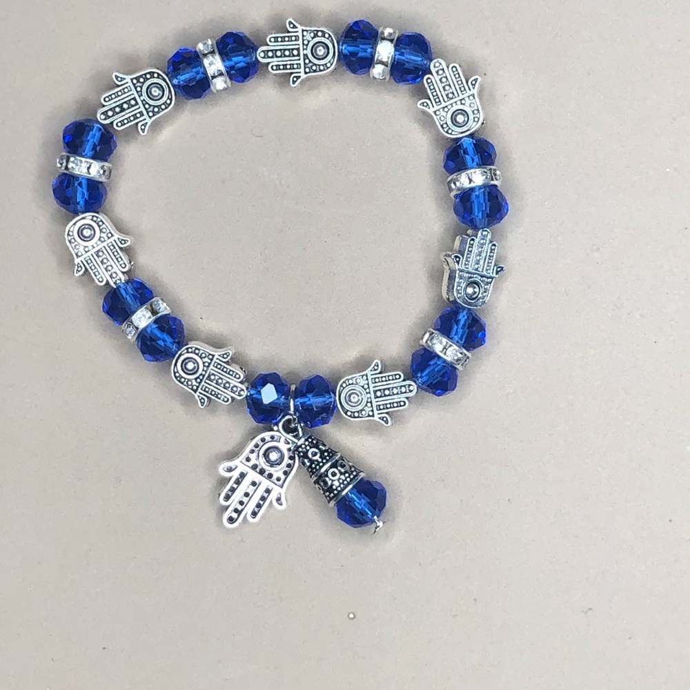 Charm Bracelet Hamsa Hand Turkish Evil Eye